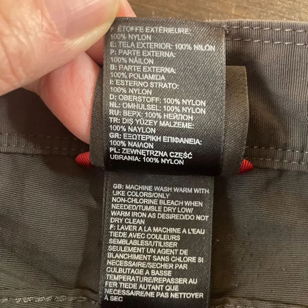 Mens The‎ North Face Belted Nylon Cargo Shorts Gray M
